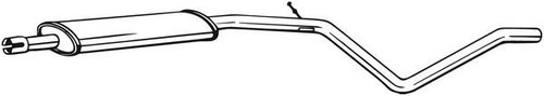 Toba esapament intermediara DACIA LOGAN (LS) (2004 - 2016) BOSAL 286-113 piesa NOUA