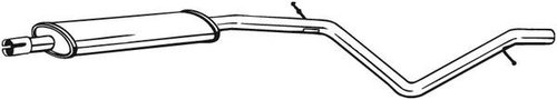 Toba esapament intermediara DACIA LOGAN MCV (KS) (2007 - 2016) BOSAL 285-385 piesa NOUA