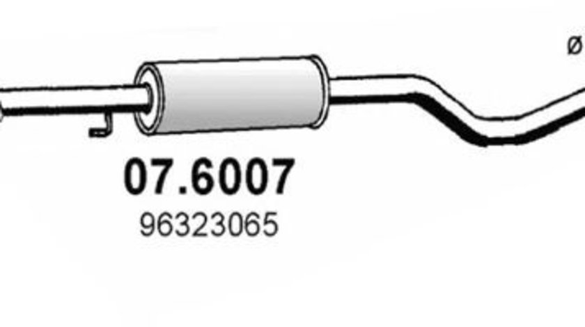 Toba esapament intermediara DAEWOO MATIZ (KLYA) (1998 - 2016) ASSO 07.6007 piesa NOUA