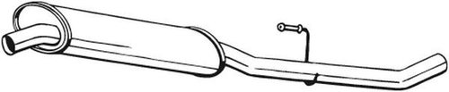 Toba esapament intermediara FIAT SCUDO caroserie (220L) (1996 - 2006) BOSAL 283-235 piesa NOUA