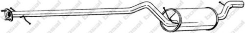 Toba esapament intermediara FORD FOCUS (DAW, DBW) (1998 - 2007) BOSAL 287-077 piesa NOUA