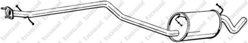 Toba esapament intermediara FORD TOURNEO CONNECT (2002 - 2016) BOSAL 289-017 piesa NOUA