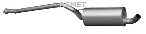Toba esapament intermediara FORD TRANSIT CONNECT (P65, P70, P80) (2002 - 2016) ASMET 07.215 piesa NO...