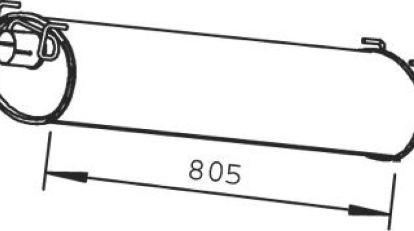 Toba esapament intermediara IVECO DAILY III caroserie inchisa/combi (1997 - 2007) DINEX 28408 piesa NOUA
