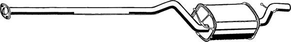 Toba esapament intermediara MAZDA 3 (BK) (2003 - 2009) ASMET 07.212 piesa NOUA