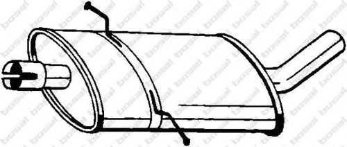 Toba esapament intermediara MERCEDES B-CLASS (W245) (2005 - 2011) BOSAL 175-003 piesa NOUA