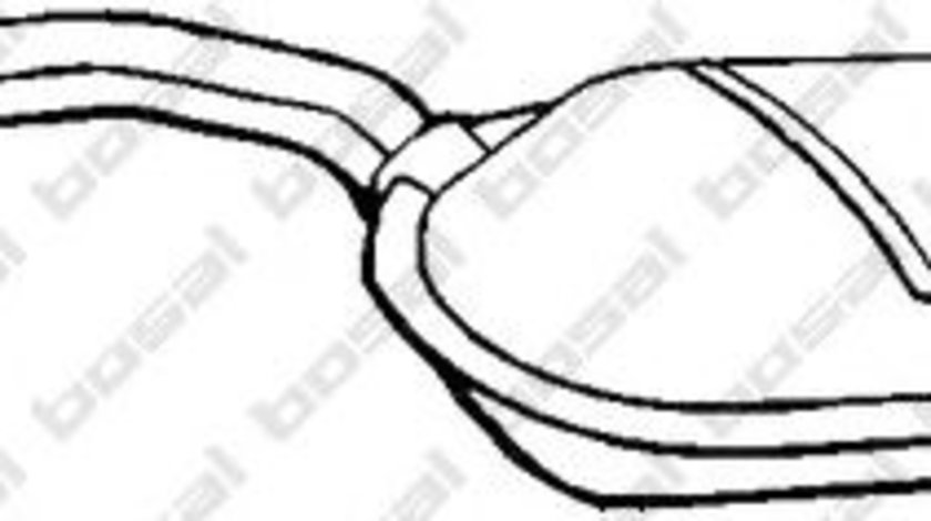 Toba esapament intermediara MERCEDES E-CLASS (W124) (1993 - 1995) BOSAL 175-185 piesa NOUA