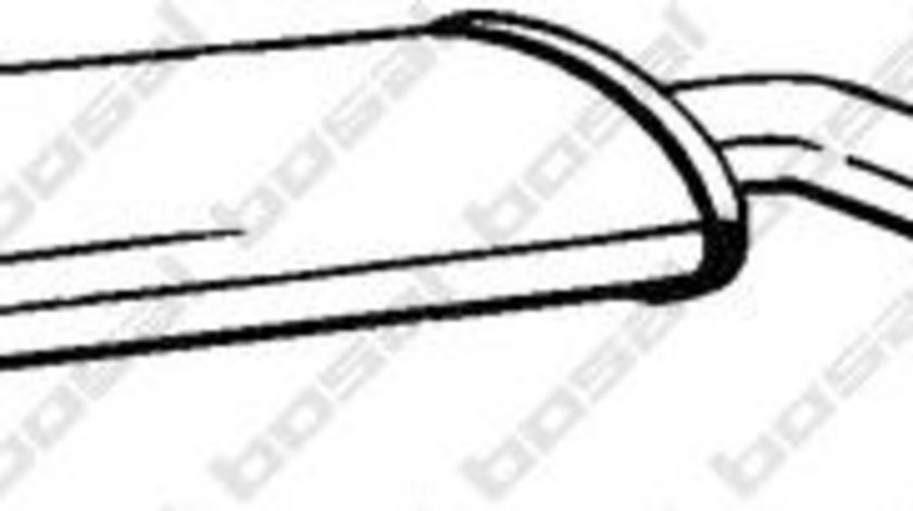 Toba esapament intermediara NISSAN JUKE (F15) (2010 - 2016) BOSAL 284-625 piesa NOUA