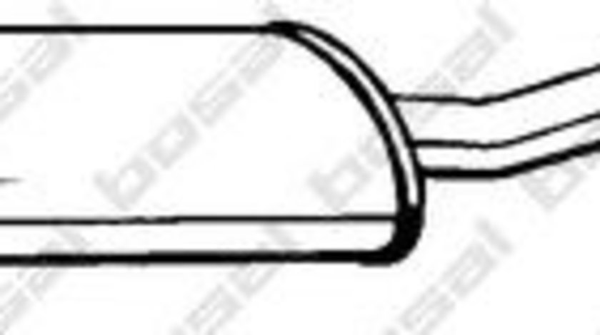 Toba esapament intermediara NISSAN NOTE (E11) (2006 - 2013) BOSAL 282-577 piesa NOUA