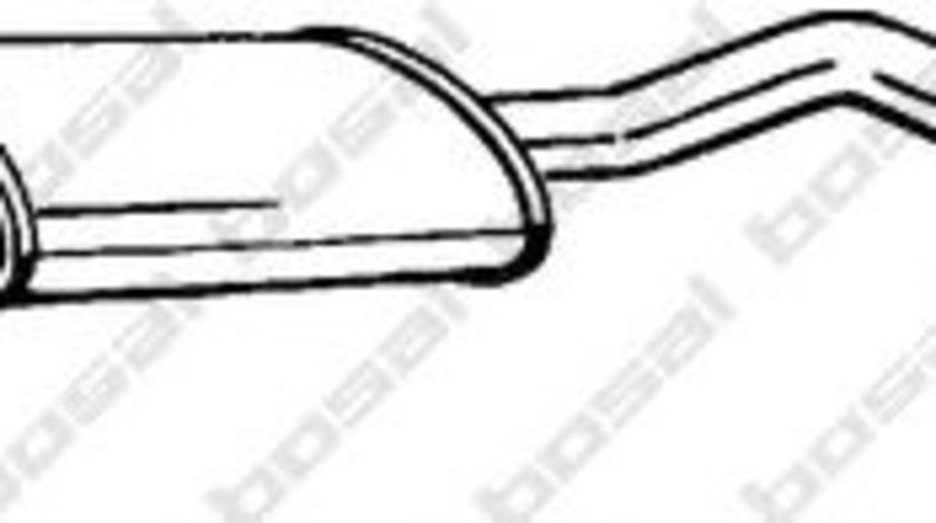 Toba esapament intermediara NISSAN NOTE (E11) (2006 - 2013) BOSAL 285-441 piesa NOUA