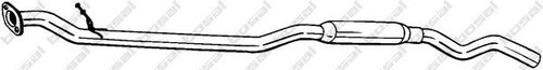 Toba esapament intermediara NISSAN QASHQAI / QASHQAI +2 (J10, JJ10) (2007 - 2013) BOSAL 287-217 pies...