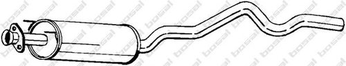 Toba esapament intermediara OPEL ASTRA F Combi (51, 52) (1991 - 1998) BOSAL 283-321 piesa NOUA
