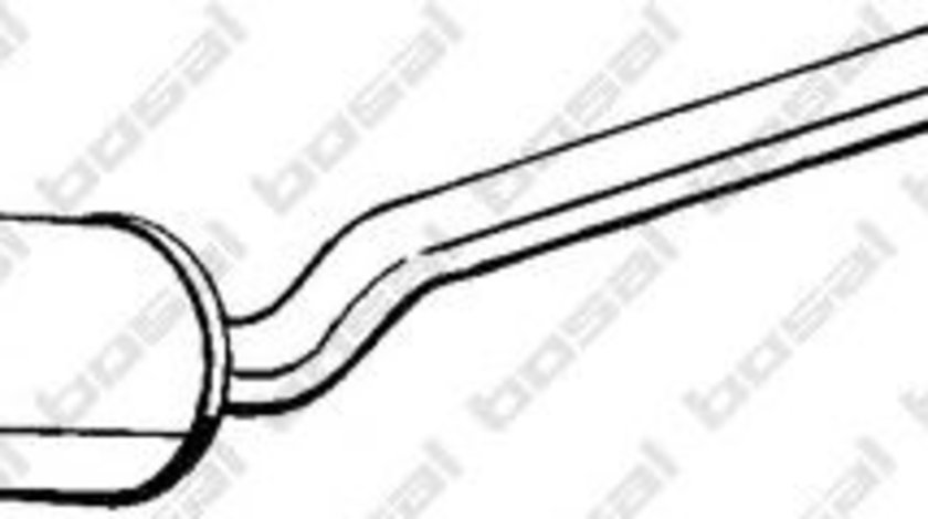 Toba esapament intermediara OPEL ASTRA F Hatchback (53, 54, 58, 59) (1991 - 1998) BOSAL 282-309 piesa NOUA