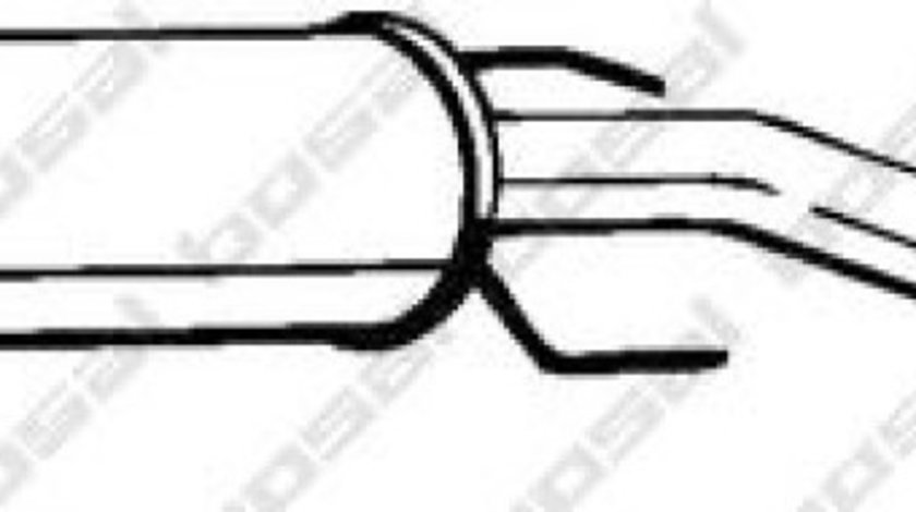 Toba esapament intermediara OPEL ASTRA G Cabriolet (F67) (2001 - 2005) BOSAL 284-363 piesa NOUA