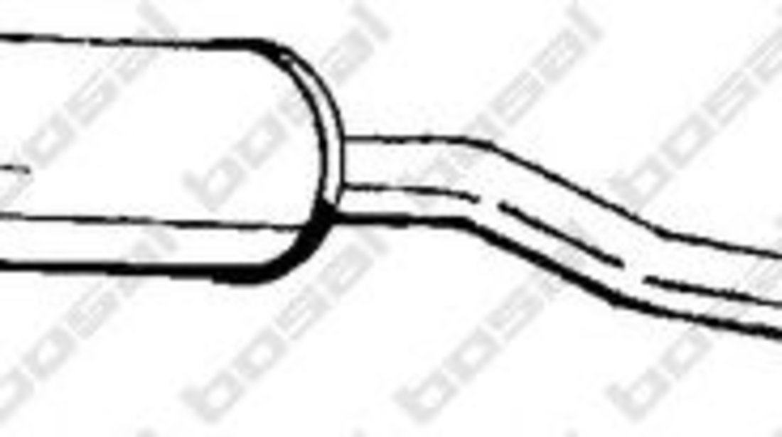 Toba esapament intermediara OPEL CORSA B (73, 78, 79) (1993 - 2002) BOSAL 281-039 piesa NOUA