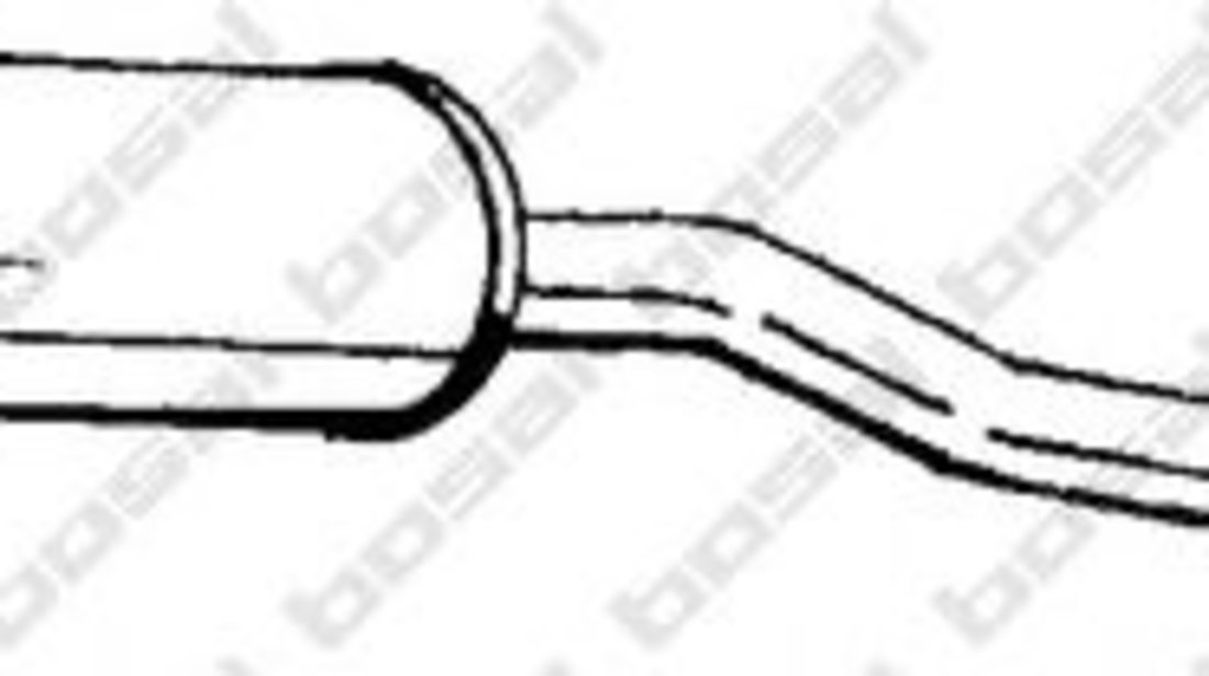 Toba esapament intermediara OPEL CORSA B (73, 78, 79) (1993 - 2002) BOSAL 281-751 piesa NOUA