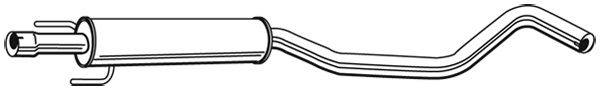 Toba esapament intermediara OPEL CORSA C 1.0i
