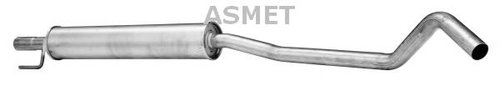 Toba esapament intermediara OPEL CORSA C (F08, F68) (2000 - 2009) ASMET 05.153 piesa NOUA