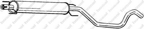 Toba esapament intermediara OPEL ZAFIRA A (F75) (1999 - 2005) BOSAL 285-423 piesa NOUA