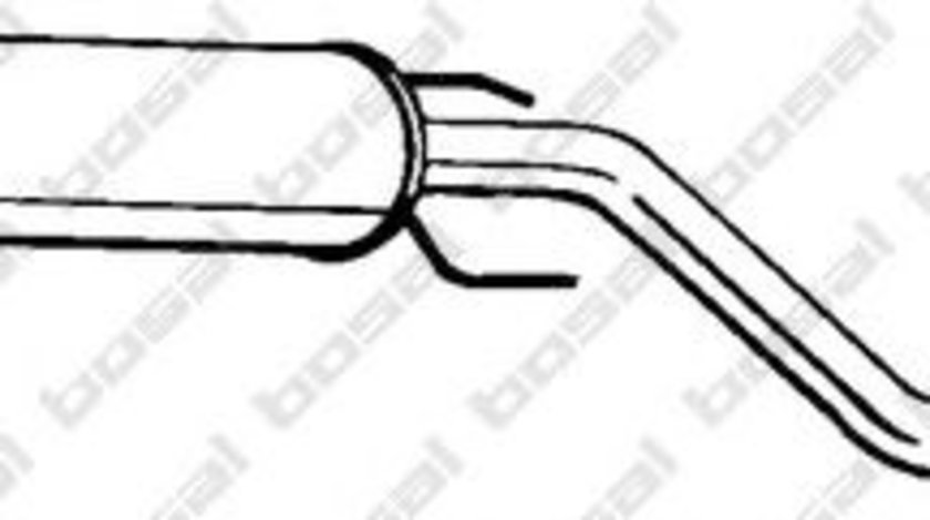 Toba esapament intermediara OPEL ZAFIRA A (F75) (1999 - 2005) BOSAL 285-423 piesa NOUA