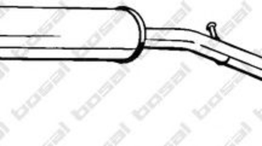 Toba esapament intermediara PEUGEOT 206 CC (2D) (2000 - 2016) BOSAL 285-143 piesa NOUA