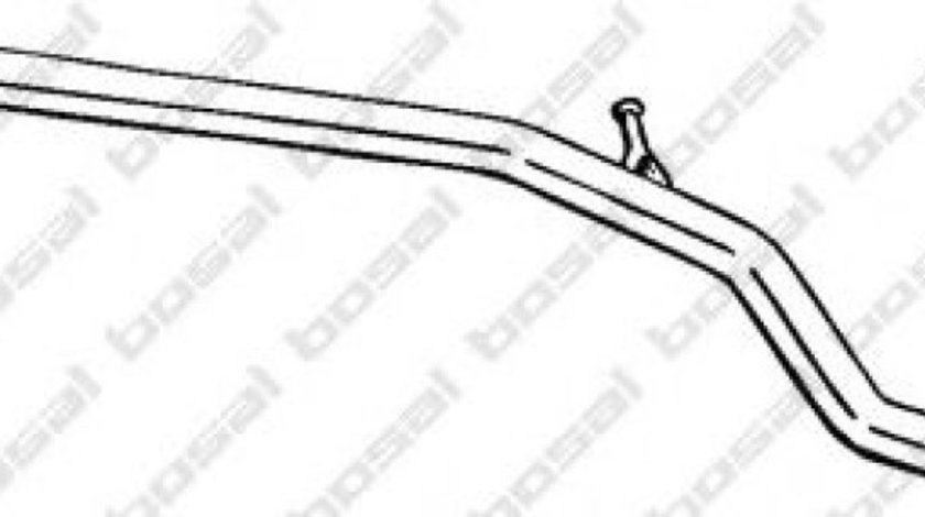 Toba esapament intermediara PEUGEOT 206 CC (2D) (2000 - 2016) BOSAL 285-603 piesa NOUA