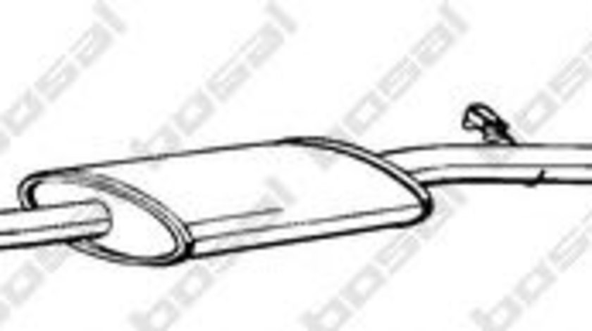 Toba esapament intermediara PEUGEOT 306 Hatchback (7A, 7C, N3, N5) (1993 - 2003) BOSAL 288-891 piesa NOUA