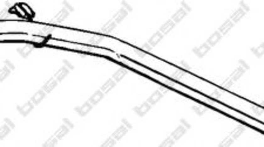 Toba esapament intermediara PEUGEOT 306 Hatchback (7A, 7C, N3, N5) (1993 - 2003) BOSAL 282-849 piesa NOUA