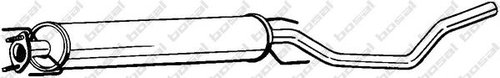 Toba esapament intermediara SAAB 9-5 Combi (YS3E) (1998 - 2009) BOSAL 286-169 piesa NOUA