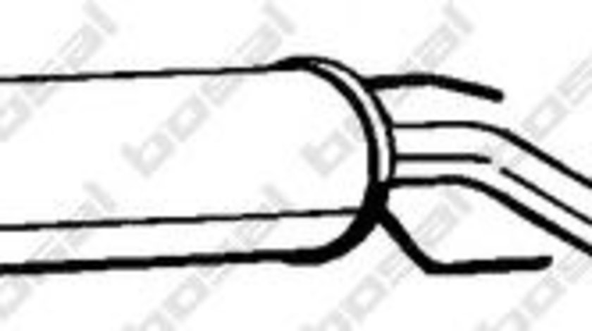 Toba esapament intermediara SAAB 9-5 Combi (YS3E) (1998 - 2009) BOSAL 286-169 piesa NOUA