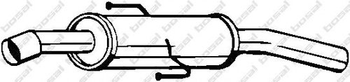 Toba esapament intermediara TOYOTA COROLLA Wagon (E11) (1997 - 2001) BOSAL 228-465 piesa NOUA