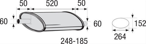 Toba Esapament Intermediara, Universal Bosal 248-185