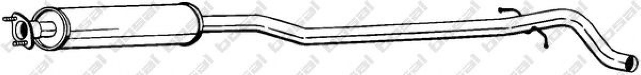Toba esapament intermediara VOLVO S60 I (2000 - 2010) BOSAL 286-189 piesa NOUA