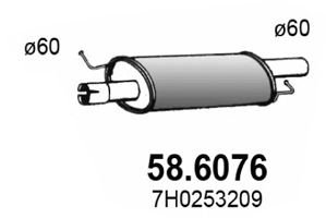 Toba esapament intermediara VW MULTIVAN V (7HM, 7HN, 7HF, 7EF, 7EM, 7EN) (2003 - 2015) ASSO 58.6076 ...