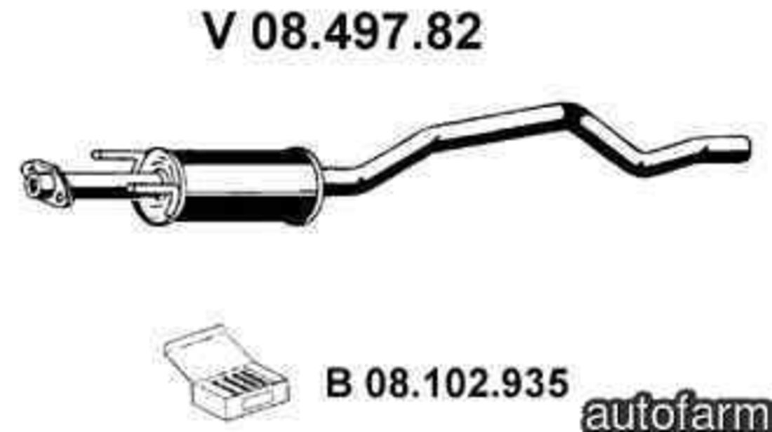 Toba esapament primara OPEL ASTRA F Cabriolet (53_B) EBERSPÄCHER 08.497.82