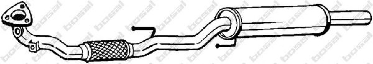 Toba esapament primara VW FOX (5Z1, 5Z3) (2003 - 2016) BOSAL 280-417 piesa NOUA