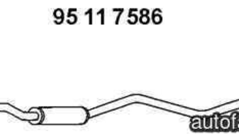 Toba esapament primara VW GOLF I Cabriolet (155) EBERSPÄCHER 95 11 7586