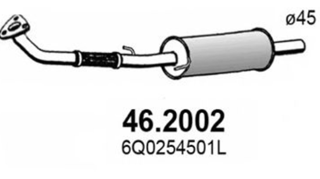 Toba esapament primara VW POLO (9N) (2001 - 2012) ASSO 46.2002 piesa NOUA