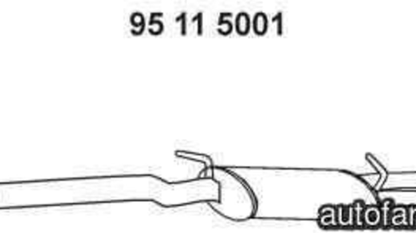 Toba esapamet intermediara AUDI A4 Avant (8E5, B6) EBERSPÄCHER 95 11 5001