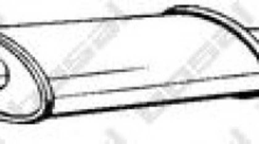 Toba esapamet intermediara CITROEN XSARA Cupe (N0) (1998 - 2005) BOSAL 288-101 produs NOU