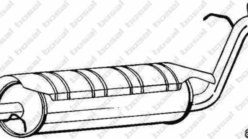 Toba esapamet intermediara LAND ROVER RANGE ROVER II LP BOSAL 211-381