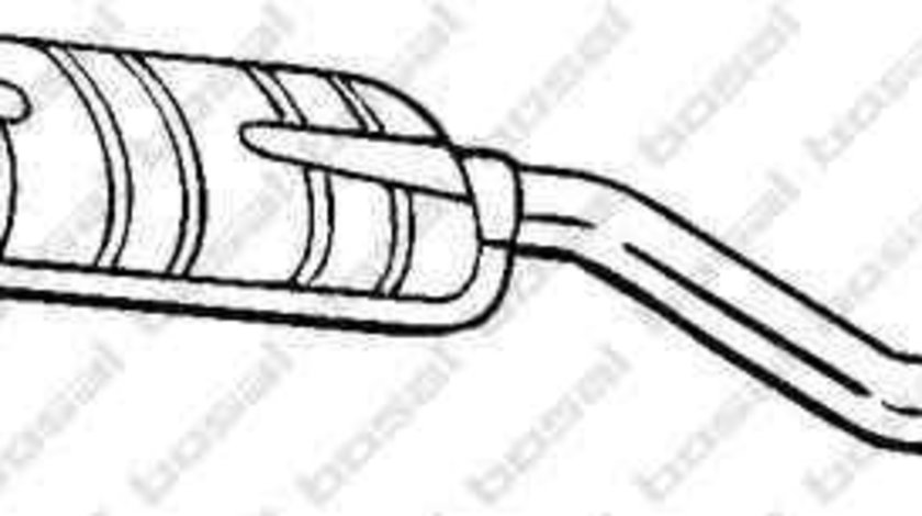 Toba esapamet intermediara MERCEDES-BENZ C-CLASS (W203) BOSAL 175-023