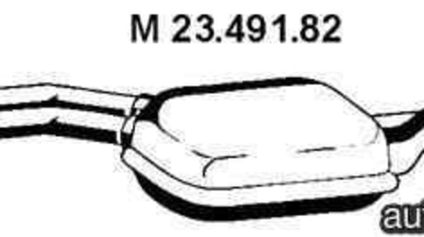 Toba esapamet intermediara MERCEDES-BENZ E-CLASS Cabriolet (A124) EBERSPÄCHER 23.491.82