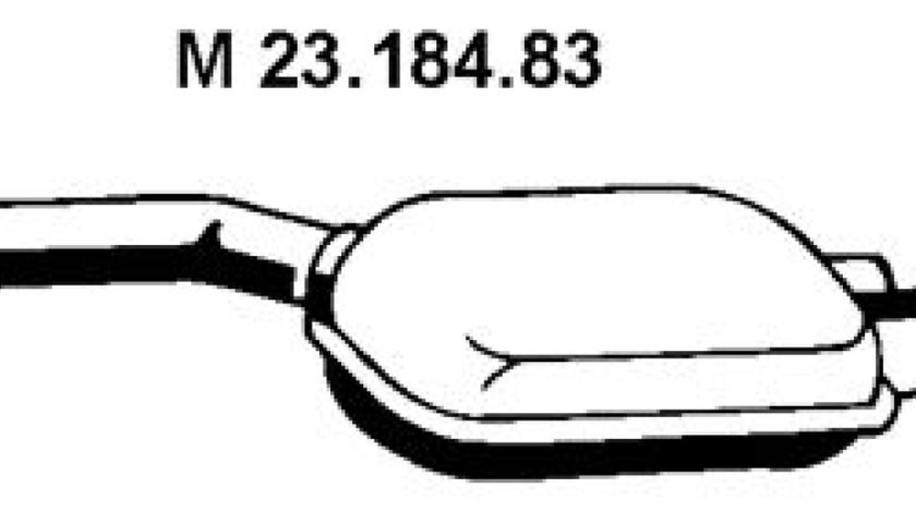 Toba esapamet intermediara MERCEDES-BENZ sedan W124 Producator EBERSPÄCHER 23.184.83