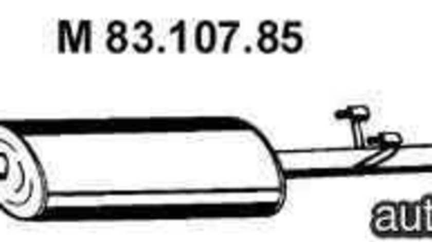 Toba esapamet intermediara MERCEDES-BENZ SPRINTER 3-t caroserie (903) EBERSPÄCHER 83.107.85