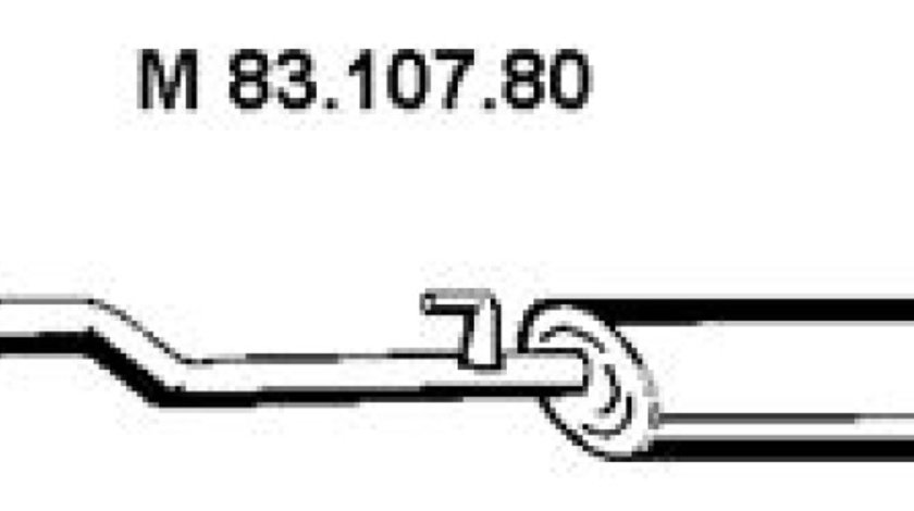 Toba esapamet intermediara MERCEDES-BENZ SPRINTER 2-t platforma / podwozie 901 902 Producator EBERSPÄCHER 83.107.80