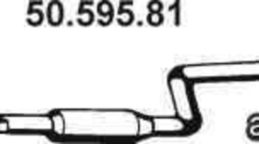 Toba esapamet intermediara MITSUBISHI CARISMA (DA_) EBERSPÄCHER 50.595.81