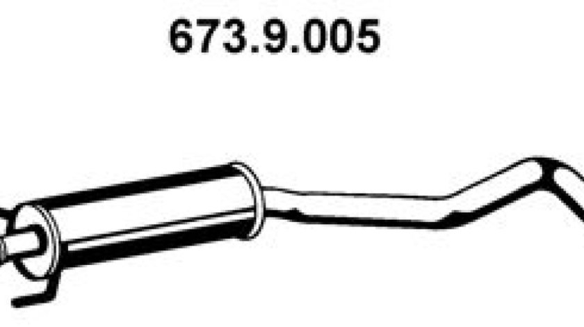 Toba esapamet intermediara OPEL CORSA C F08 F68 Producator EBERSPÄCHER 673.9.005