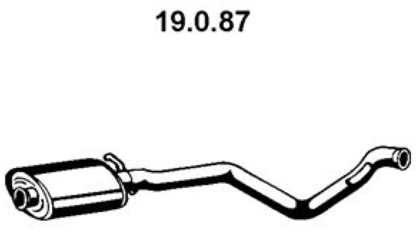 Toba esapamet intermediara PEUGEOT 306 Break 7E N3 N5 Producator EBERSPÄCHER 19.0.87