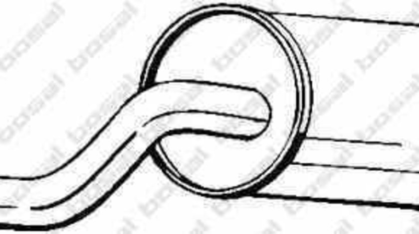 Toba esapamet intermediara VOLVO 940 II 944 BOSAL 235-017